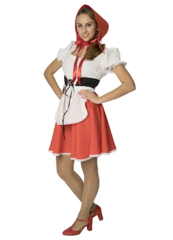 Карнавальный костюм для взрослых Красная Шапочка, 44 размер фото