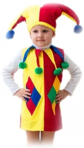 Детский карнавальный костюм «Арлекино» для мальчиков и девочек