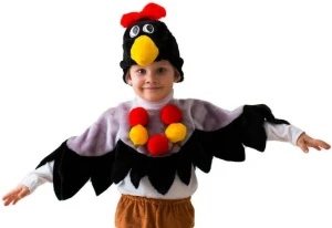 Детский карнавальный костюм «Ворона» для девочек и мальчиков