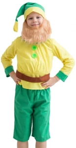 Детский карнавальный костюм «Гном» с пуговицами для мальчиков и девочек