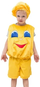 Детский карнавальный костюм «Колобок» для мальчиков и девочек