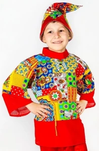 Карнавальный костюм «Петрушка» для детей