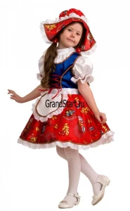 Детский карнавальный костюм «Красная шапочка» Сказочная для девочек