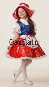 Детский карнавальный костюм «Красная шапочка» Сказочная для девочек