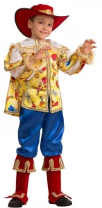 Детский карнавальный костюм «Кот в сапогах» Сказочный для мальчиков