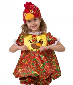 Детский маскарадный костюм «Курочка Пеструшка» для девочек
