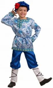 Детский Русский Народный костюм «Вася-Василек» для мальчиков