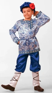 Детский Русский Народный костюм «Вася-Василек» для мальчиков