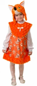 Детский карнавальный костюм Лисичка «Лиля» для девочек