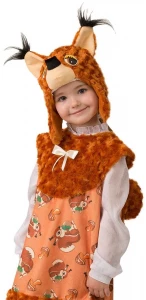 Детский карнавальный костюм Белочка «Тоська» для девочек