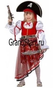 Детский маскарадный костюм «Пиратка» для девочек