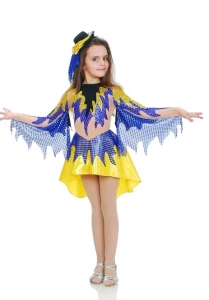 Детский карнавальный костюм Птичка «Синичка» для девочек