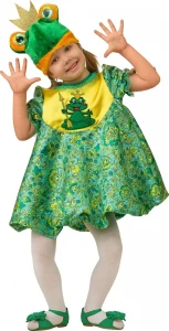 Детский карнавальный костюм «Лягушка-Царевна» для девочки