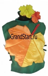 Детский карнавальный костюм Листок жёлтый «Осенний» для мальчиков и девочек