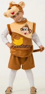 Детский карнавальный костюм Обезьянчик «Тинки» (плюш) для мальчиков