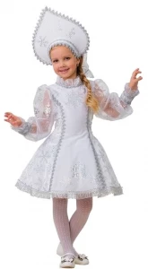 Новогодний костюм «Снегурочка» для девочек