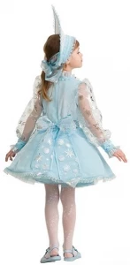 Детский маскарадный костюм «Снегурочка» для девочек