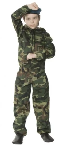 Детский маскарадный костюм Военный Солдат «Десантник» для мальчиков