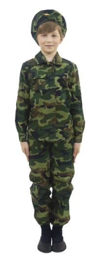Детский карнавальный костюм Военный Солдат «Пограничник» для мальчиков