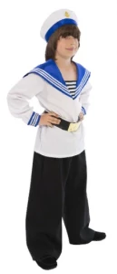 Детский карнавальный костюм Матрос «Люкс» с брюками для мальчиков