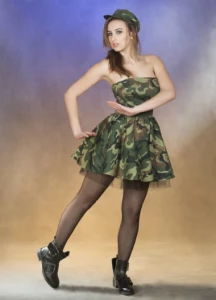 Карнавальный костюм Платье корсетное «Разведчица» для взрослых