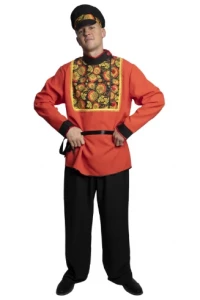 Русский Народный Национальный костюм «Хохлома» мужской для взрослых