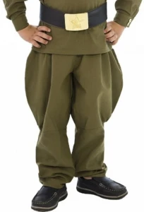 Детские военные брюки «Галифе» времён ВОВ для мальчиков (Бязь 100% Хлопок)