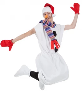 Новогодний костюм «Снеговик» для взрослых