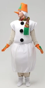 Костюм «Снеговик» (в оранжевом цвете) для взрослых