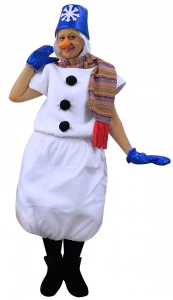 Костюм «Снеговик» (в синем цвете) для взрослых