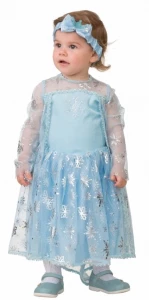 Детский карнавальный костюм Принцесса «Эльза» Холодное Сердце (малютка) для девочек