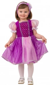 Детский карнавальный костюм Принцесса «Рапунцель» (малютка) для девочек