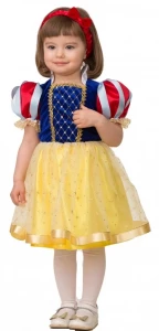 Детский карнавальный костюм Принцесса «Белоснежка» (малютка) для девочек