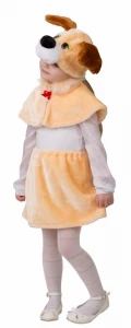 Детский карнавальный костюм Собачка «Жучка» для девочек