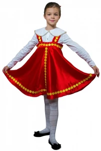 Детский плясовой костюм «Яблочко» для девочек