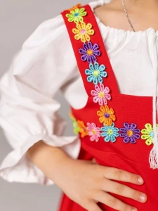 Детский плясовой костюм «Яблочко» для девочек