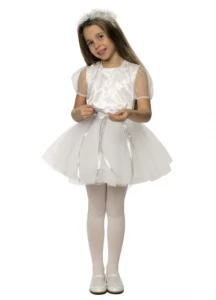 Детский карнавальный новогодний костюм Снежинка «Хрустальная» для девочек