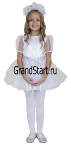 Детский новогодний костюм Снежинка «Сверкающая» для девочек