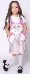 Детский карнавальный костюм «Кисонька» для девочек