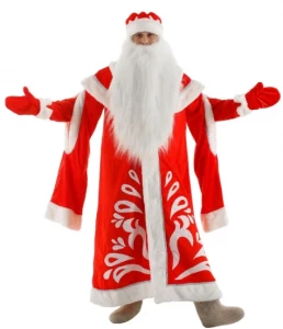 Новогодний костюм Дед Мороз «Боярский» для взрослых