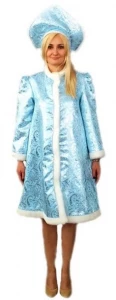 Карнавальный новогодний костюм Снегурочка «Модная» для взрослых