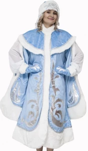 Карнавальный новогодний костюм Снегурочка «Боярская» для взрослых