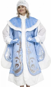 Карнавальный новогодний костюм Снегурочка «Боярская» для взрослых