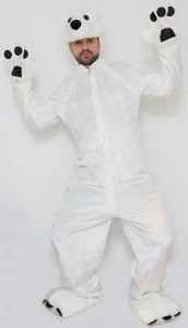Маскарадный костюм «Белый Медведь» для взрослых