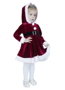 Детский новогодний костюм «Внучка» Санта Клауса для девочек