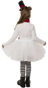 Детский новогодний костюм «Снеговик» для девочек