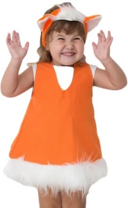 Детский карнавальный костюм «Лисонька» для девочек