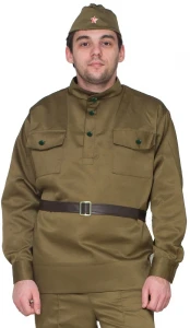 Военный костюм «Солдат» с прямыми брюками для мужчин