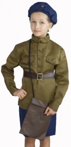 Детский Военный костюм «Лётчица» Великой Отечественной Войны для девочек