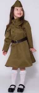 Детская Военная форма «Платье» Великой Отечественной Войны для девочек